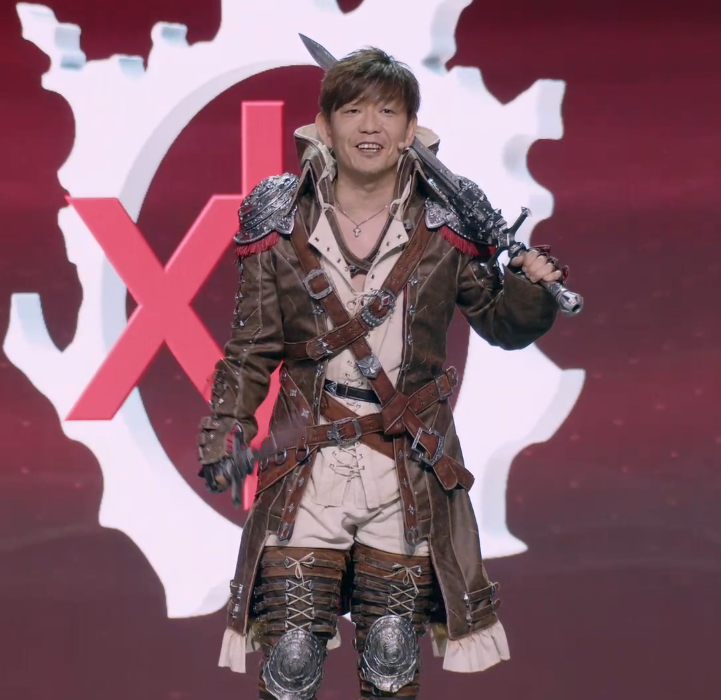 登場時は親ジョブの驚きで誤魔化されてたけどスクエニの取締役がずっと両手に剣持って喋ってるの死ぬほど面白いな…