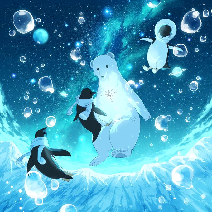 「polar bear scarf」 illustration images(Latest)