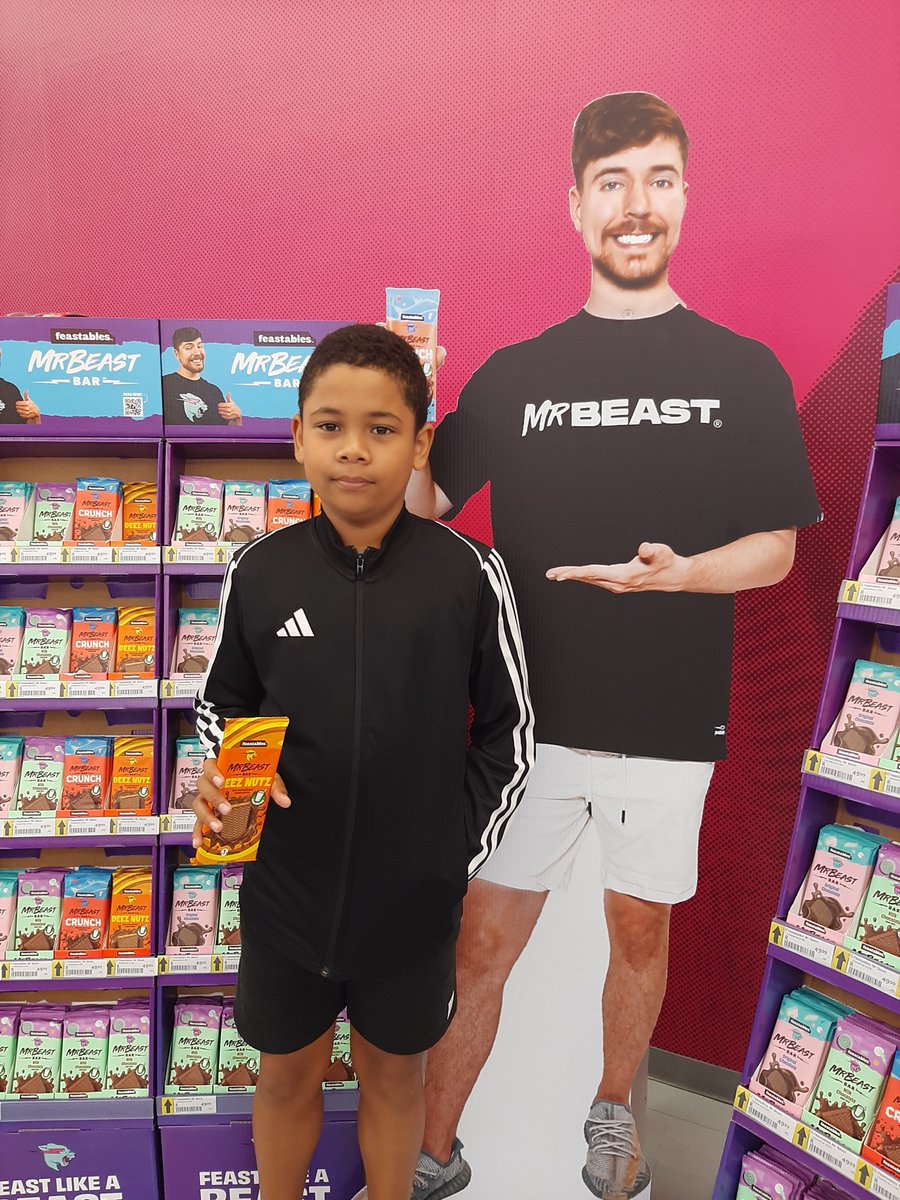 Caseyjohn04's tweet photo. @Feastables It's finally in South Africa https://t.co/daTXvM9RFq