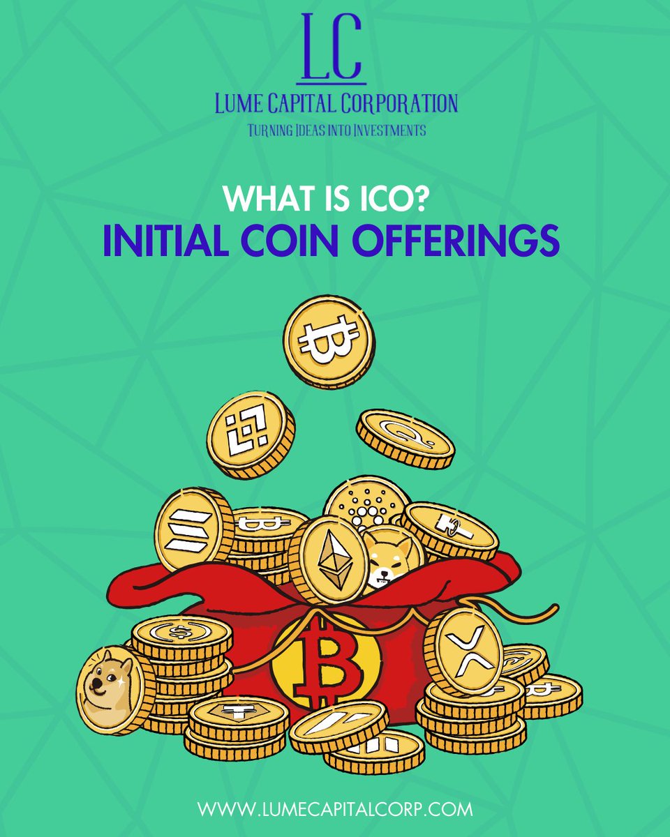 lumecapitalcorp's tweet image. Curious about ICOs? ICO stands for Initial Coin Offering, and at Lume Capital, we're here to help you understand and excel in this exciting world of cryptocurrency investments. 🌟📈💼 
.
.
#icoexplained #lumecapital  #cryptoinvesting #lumecapitalcorp #lumecapitalcorporation