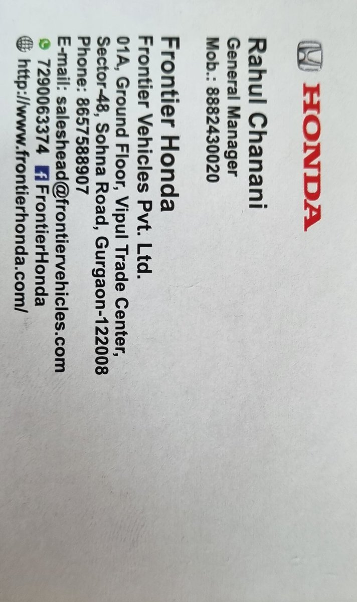 KhandujaDeepak4's tweet photo. I had requested a refund for Elevate booking amount on 23rd September, already 1 month is up and amount not refunded even after multiple followups. General manager of that dealership does not have any clue on when this will be done.
@Honda @HondaCarIndia https://t.co/N2OGpNTx4w