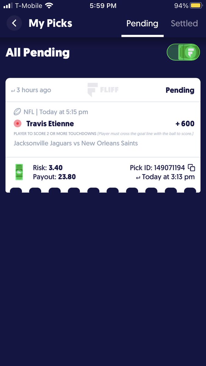 LABastards's tweet photo. #ettiene szn #2tds #parlay #letsbet #fliff #jags #nflbets https://t.co/Eyv0WOYgGJ