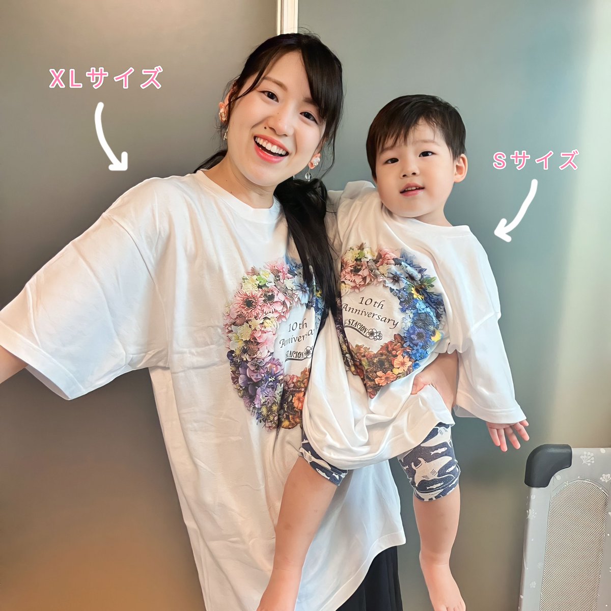 ESTACIONhikari's tweet photo. W記念ライブで完売した《10周年記念Tシャツ》🎉
再販希望のお声をいただき、ただいま注文受付中！完全受注生産で、注文期限は明日まで。
身も心もsiestaに❤
ご注文お待ちしております⟡.·*.

❁︎Tシャツの注文〆切は10/22(日)まで！
  ↓   ↓   ↓
https://t.co/PAazvJEwUa https://t.co/aJJVeoZNmg