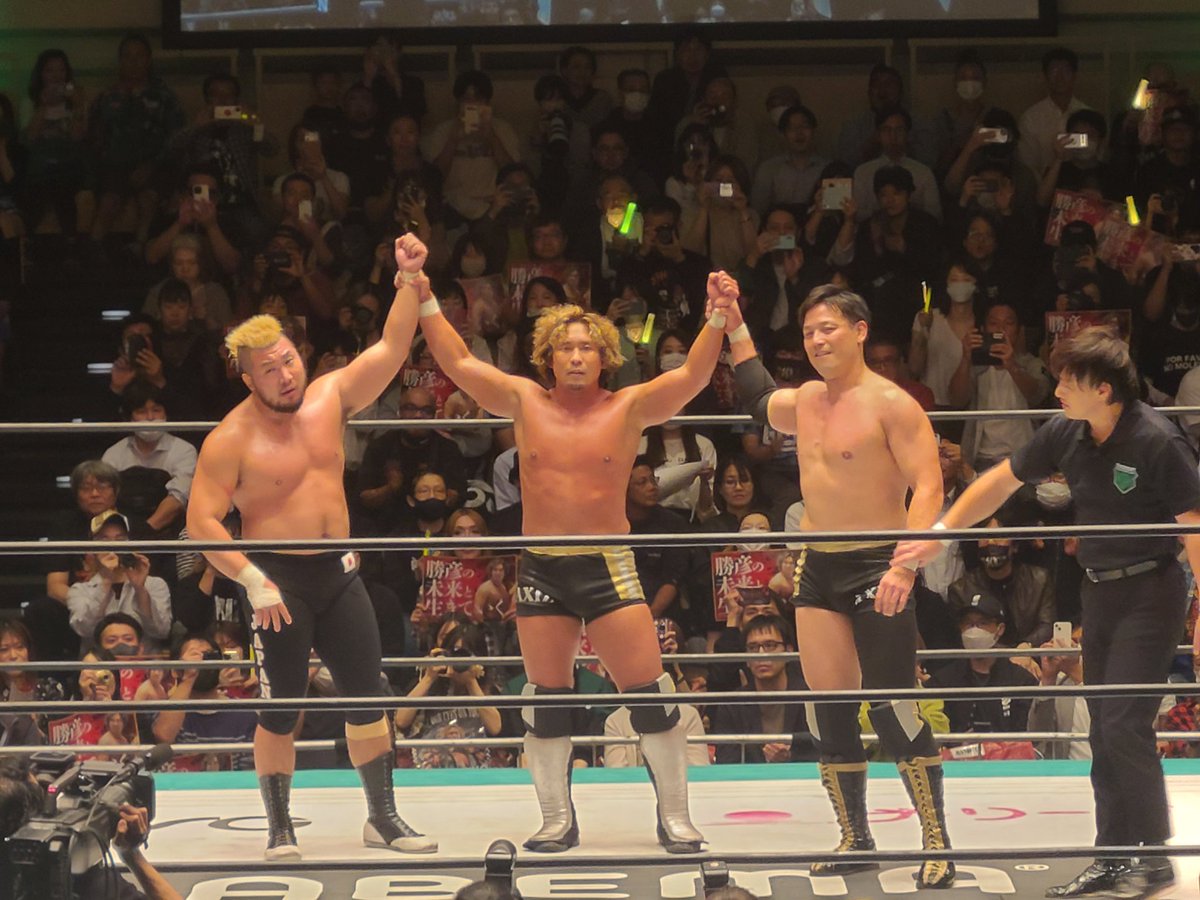 new_voyage0217's tweet photo. 北宮、ホントは勝彦が好きだろう!
じゃなきゃ連携成功しないもん😀
#noah_ghc
#マサ北宮
#中嶋勝彦
#THEAGGRESSION https://t.co/6KplJbKi95