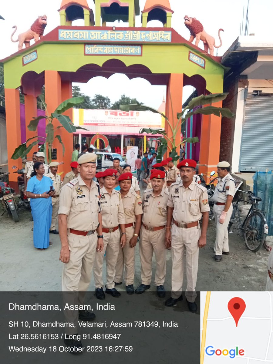 Nalbari Police prepares hand in hand with our local Durga Puja committee leaders Wishing everyone a happy & safe Durga Puja 2023 @CMOfficeAssam @assampolice @DGPAssamPolice