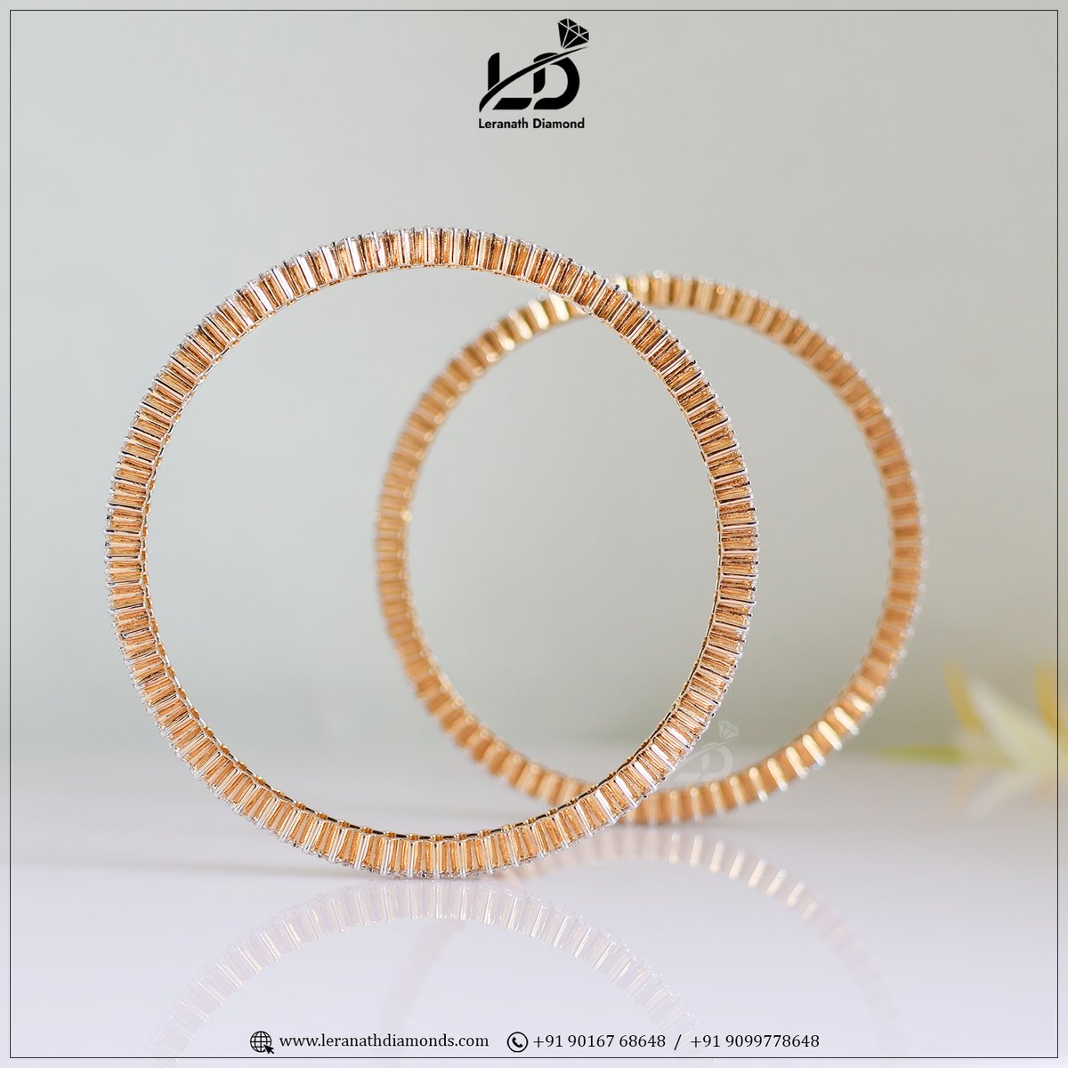 LeranathD's tweet image. Our bangles are a timeless classic, a must-have in any jewelry collection, representing enduring beauty and lasting style.

Contact us📞☎️
wa.me/919016768648
wa.me/919099778648

Know more about us at🌐
leranathdiamonds.com

#diamondbangles #labcreateddiamond