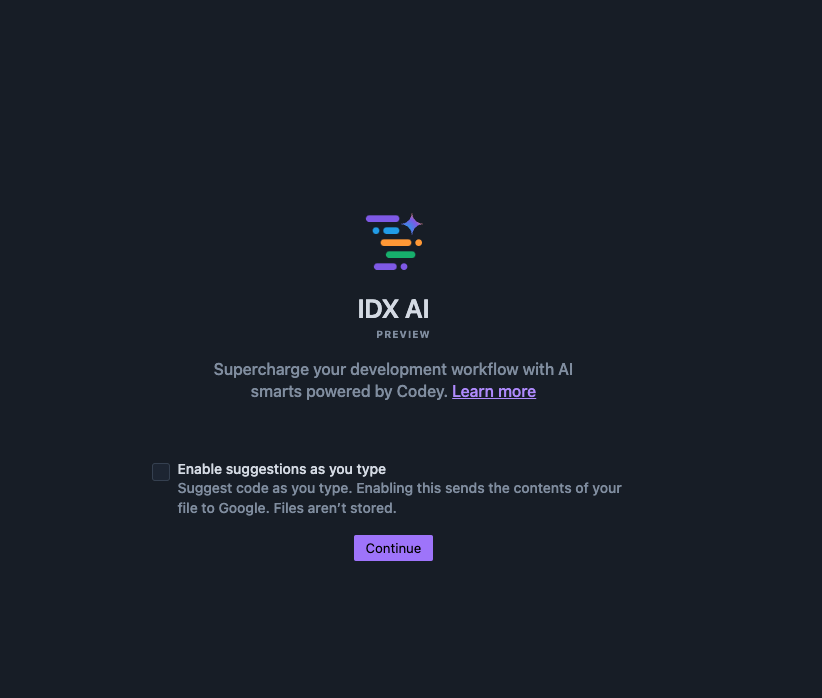 sahir2k's tweet photo. just got access to google's new ide (IDX) , looks eerily similar to vscode .
tried the chat , wasnt able to answer repo wide questions like @cursor_ai does..
#googleidx https://t.co/9QTvgZD4Il