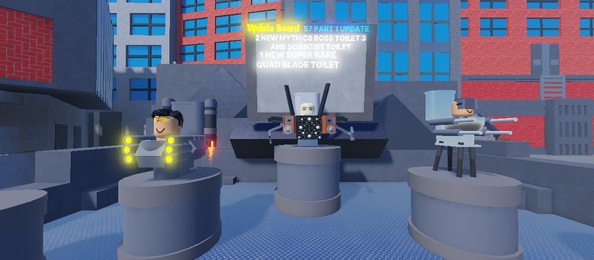 Wiknoblade's tweet photo. I Remade the Update Board from Toilet Tower Defense and the units https://t.co/Z79fHefo7b