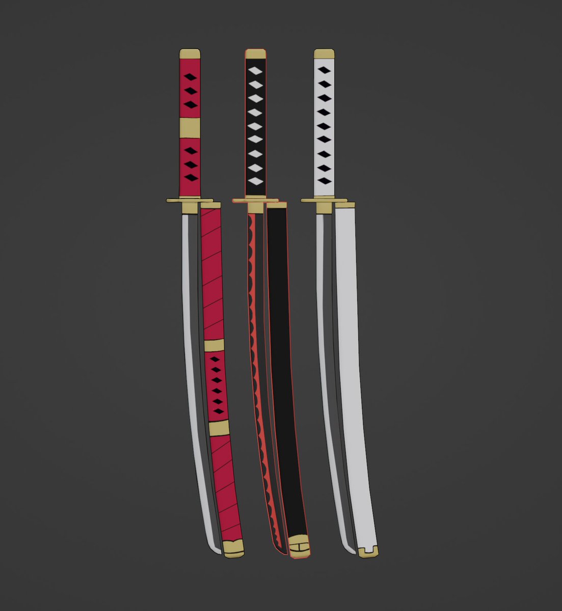 CaliMM_YT's tweet image. Working on some Anime Katanas inspired by the one and only Roronoa Zoro! Coming soon ⚔ to my shop on Roblox, The Cali MM Shop!
#Roblox #RobloxUGC #RobloxUGCConcept #RobloxDev #RobloxArt #robloxdesigner #robloxdeveloper #roblox #robloxdev #ONEPIECE #zoro #katana