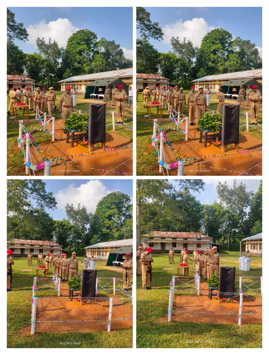 Police commemoration day observed at the Hamren Police Reserve.We remember and salute the bravehearts who made supreme sacrifice in the line of duty. @assampolice @DGPAssamPolice @HardiSpeaks @CMOfficeAssam @d_mukherjee_IPS