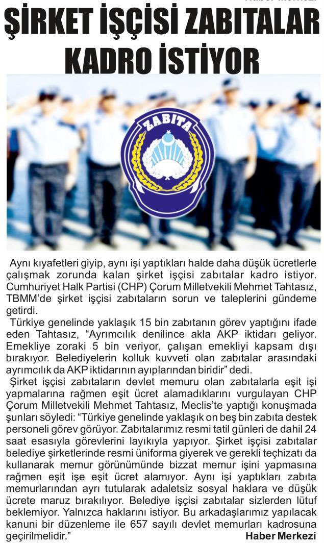 Şirket işçisi zabıtalar kadro istiyor. 🗞️Çorum Hakimiyet 🗞️Çorum Haber 🗞️Kesin Karar 🗞️Siirt Gazetesi #zabıta @SirketZabitasi @SirketZabita