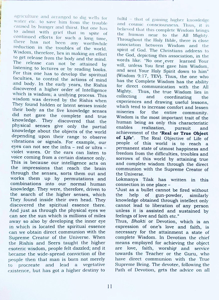 drratansainidb's tweet photo. In 2003, I wrote this for DEI Magazine after listening to Prof P S Satsangi Sahab, Chairman ACE, in a function at Faculty of Education, DEI.
#LearningsOfLife @
#Dayalbagh https://t.co/Gi5sr8idEW