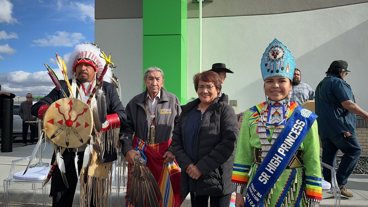 LowaBeebe's tweet photo. Congratulations to TD Bank for the official grand opening of the Buffalo Run branch in Tsuut���ina Nation! All the best to the branch, staff & community. #grandopening #congratulations #TDBank #Tsuutina #buffalorun @TD_Canada https://t.co/DgXp9l7dNY