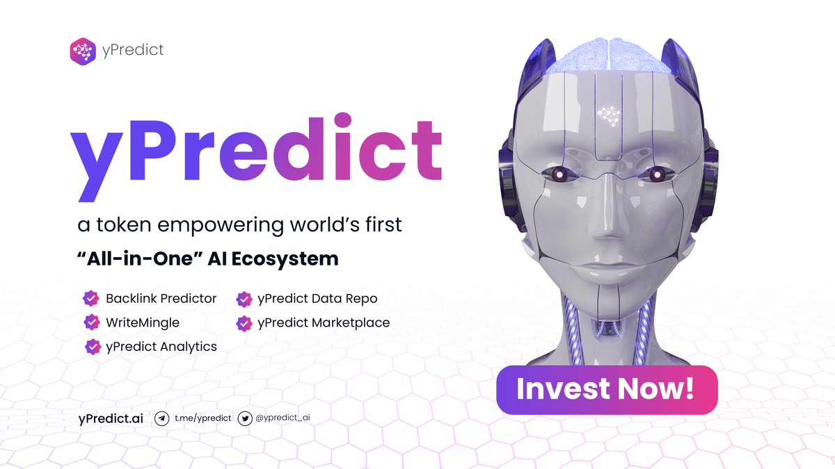 We are thrilled to share that our crypto presale for @yPredict has already  raised over $4.3 million! 🚀💰 What makes our platform truly unique is how  we fuse traditional statistical forecasting models