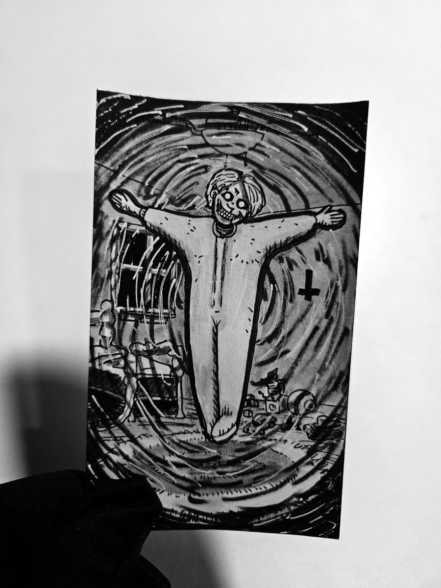Thirst4War's tweet photo. My #inktober2023day20 prompt was #Possessed! #rushjob #inktober2023 #Inktober https://t.co/LkkpzruQhT