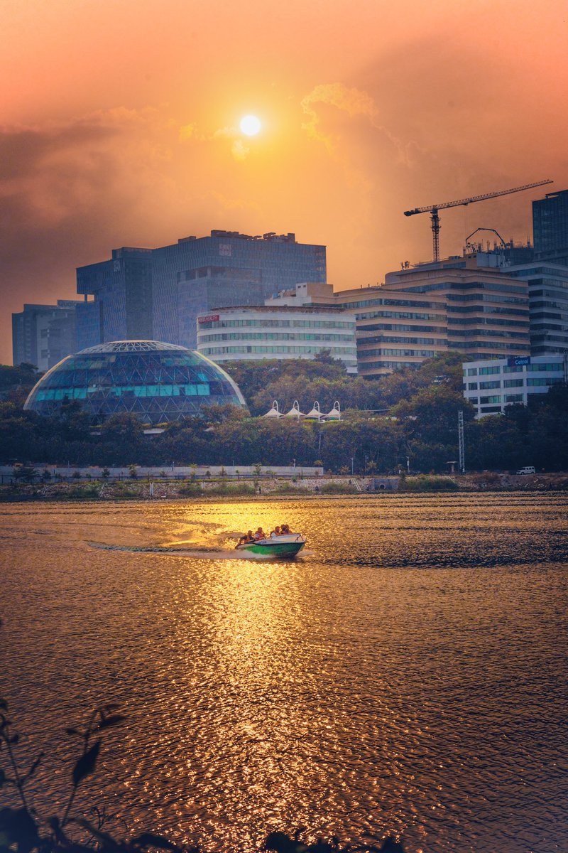 As the setting sun sets the waters of Hyderabad’s Durgam Cheruvu on fire, a speedboat races across what was once known as the Secret Lake…