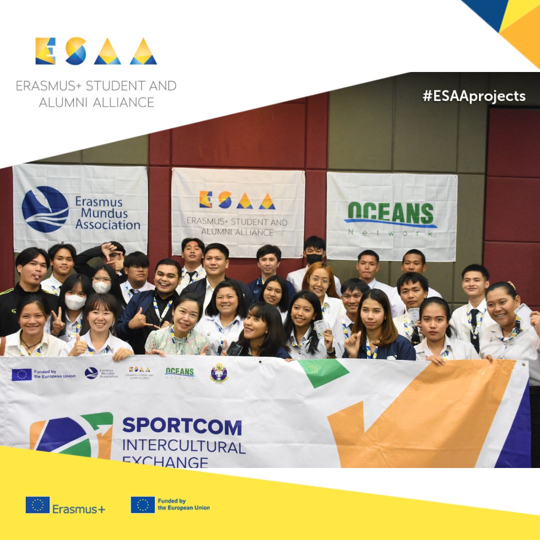 #ESAAProject Sportcom Intercultural Exchange🤩

⚡30 students from Thailand National Sport University  participated in two days intensive training on 19-20 July 2023 in Sukhothai, Thailand. More info ➡️ bit.ly/48D6wnV

#ESAA #ESAAeu #ESAAProject #EMA #OCEANSnetwork