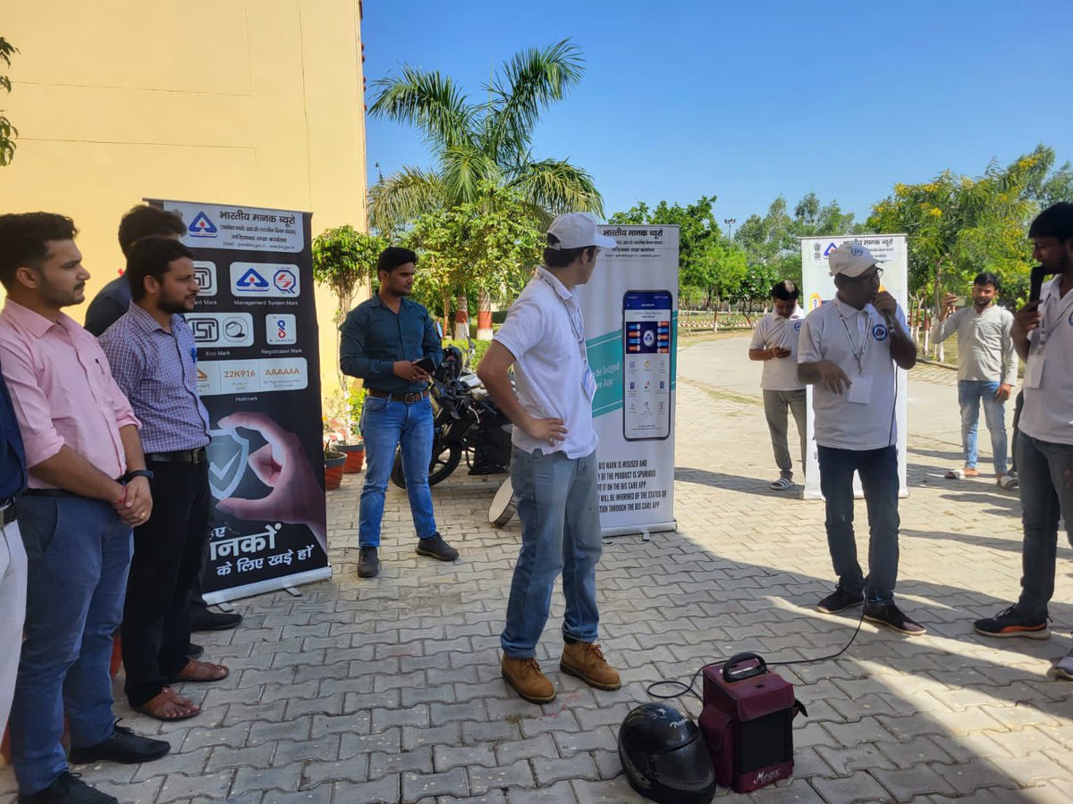 IndianStandards's tweet image. #BIS organized Youth to Youth connect and Nukkad Natak at Govt. Polytechnic sutavli to celebrate WSD23. This event was organised by #Ghaziabad BO with participation of more than 50 students &amp;amp; faculty members. The students were educated about the #BISCare &amp;amp; #BISQualityConnect app.