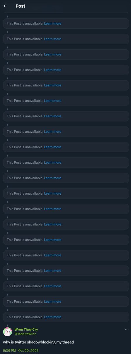 FumoPositivity's tweet photo. I can't even see the post I made from my main on this account without looking at my main's replies, I'm actually really miffed about this and apparently is happening to a lot of people?

It means my friend can't see my precure liveblogging easily. https://t.co/Kx3V2tP1iO