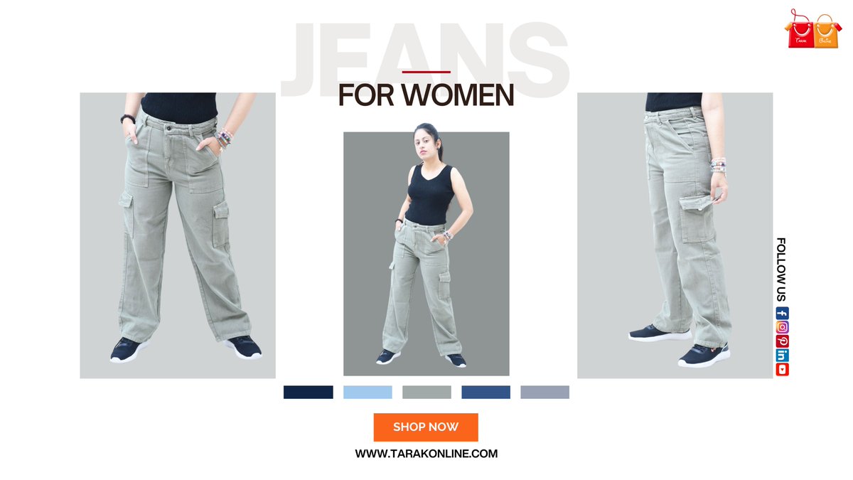 thetarakonline's tweet image. Don't miss this great offer! Upgrade your denim collection with our women's jeans, now available at TarakOnline Company with an incredible 25% discount.👖👚🌟
#Everydaydenim #Fashionessentials #Jeanslover #Jeansobsessed