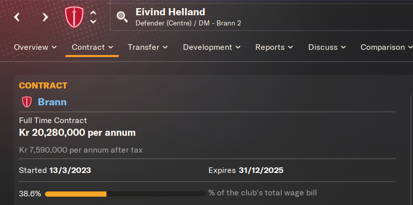 ongeGeddi's tweet image. Etter å ha storspilt mot Engen sist har nok FM24 fått litt overtenning på lønnen til Eivind Helland.