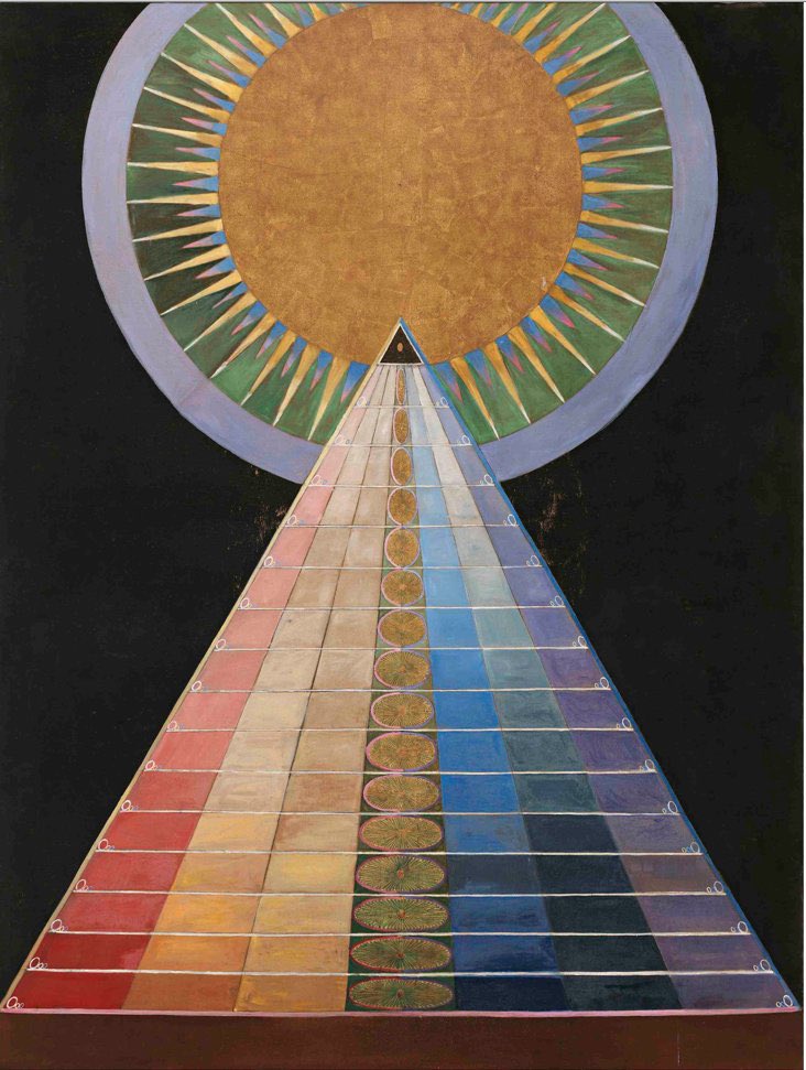 Peine01's tweet photo. Lange bevor Wassily Kandinsky abstrakt malte, tat es schon die leider zu Unrecht vergessene Schwedin Hilma af Klint.
26. Oktober 1862 - 21. Oktober 1944 https://t.co/RkxJdYB0We