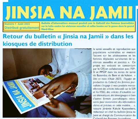 salamafm1's tweet photo. Le CFJ annonce à tous les #lecteurs. trices, que le #bulletin "#Jinsia na #Jamii" est maintenant disponible dans les #kiosques de distribution.Aprs environ 4mois de suspension,ce mensuel d #information spécialisé est de nouveau disponible grâce au financemnt de #AVCD> #Farmamundi https://t.co/QMZMOhpvEA
