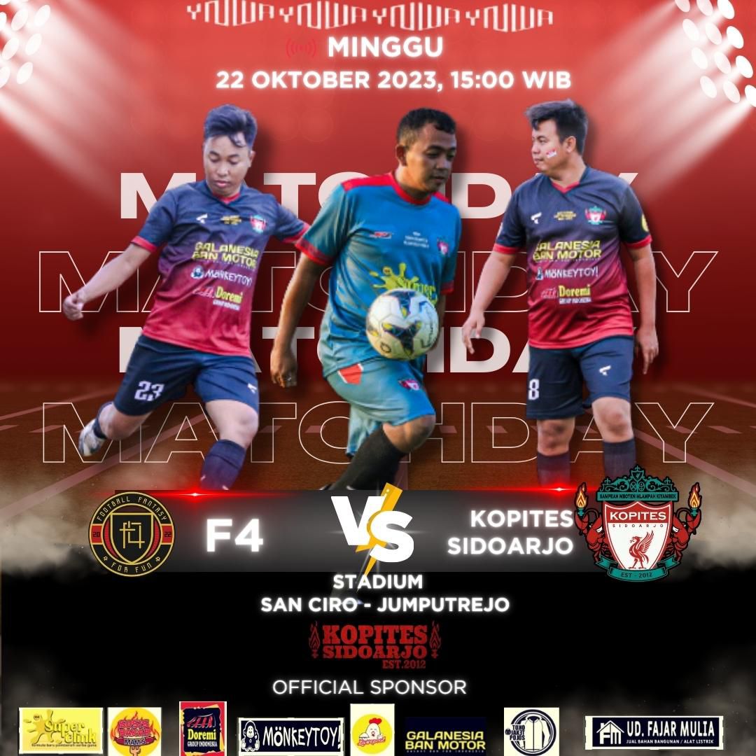 KopitesSIDOARJO's tweet photo. Nobar dan balbalan kopites Sidoarjo 🔥
Sampean Mboten Mlampah Kiyambek
#smmk #Lfc #FunFootball #Balbalan #Nobar #OGOT #LFCSidoarjo #YNWA #LivEve #LiverpoolFC https://t.co/CThZ57R8Tp