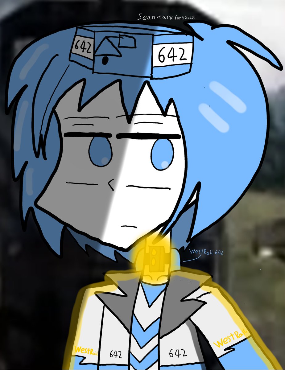 Sean21884737's tweet photo. Post Art more Of West Rail 642 From The Movie Atomic Train (1999) But he is Unhappy!
#Railfan #WestRail642 #AtomicTrain #Fanart #OC #Characters #Humanized! https://t.co/9ZJq85T9Wr