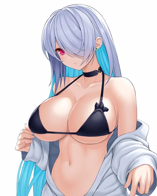 先週pixivに投稿した絵が未完成だったので仕上げました。