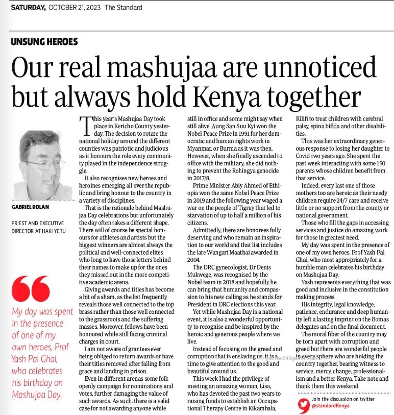 My <a href="/StandardKenya/">The Standard Digital</a> column #MashujaaDay