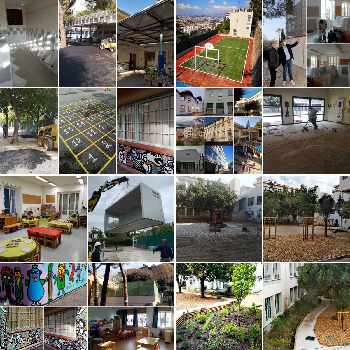 pierre_fiori's tweet photo. Vacances de la Toussaint : + de 7️⃣0️⃣ chantiers débutent aujourd'hui dans les écoles de #Nice06.
Chaque année, la @VilledeNice engage + de 8️⃣M€ et réalise + de 5️⃣0️⃣0️⃣ opérations pour #Rénover #Embellir #Moderniser et #Végétaliser les écoles.
#TravauxEduc
#BâtimentsCommunaux https://t.co/SrUQ5ufxYw