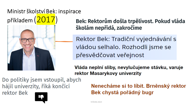 Pavel Šaradín (@saradinpa) on Twitter photo Během protestu na <a href="/FF_UP/">Filozofická fakulta UP💛💙</a> proti podfinancování vysokého školství <a href="/HodinaPravdy/">Hodina pravdy</a> nevymýšlíme nic nového, ale inspirujeme se <a href="/MikulasBek/">Mikuláš Bek</a> z hnutí @STANcz a jeho dřívějšími postoji ke stejnému problému. Připomínáme také důvod jeho vstupu do politiky (2019). Díky za tu inspiraci! Během protestu na <a href="/FF_UP/">Filozofická fakulta UP💛💙</a> proti podfinancování vysokého školství <a href="/HodinaPravdy/">Hodina pravdy</a> nevymýšlíme nic nového, ale inspirujeme se <a href="/MikulasBek/">Mikuláš Bek</a> z hnutí @STANcz a jeho dřívějšími postoji ke stejnému problému. Připomínáme také důvod jeho vstupu do politiky (2019). Díky za tu inspiraci!