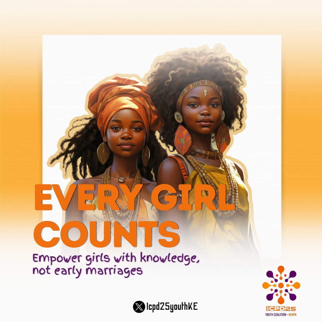Let's unite to EMPOWER girls by giving them education, care, and love.

By eradicating harmful practices like #FGM and #Earlymarriage, we empower girls to thrive and SHAPE a brighter FUTURE.

#EndChildMarriage #1Vision3Zeros