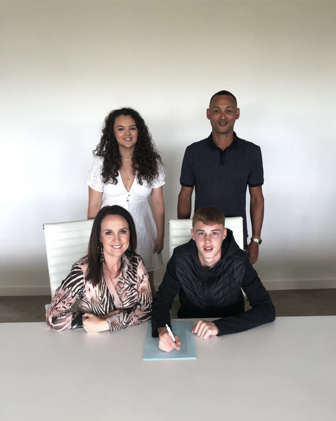 Frank Khalid OBE on X: "Cole Palmer with his parents and sister when he  signed his first professional contract, this was 4 years ago.  https://t.co/BlqlHzNsTw" / X