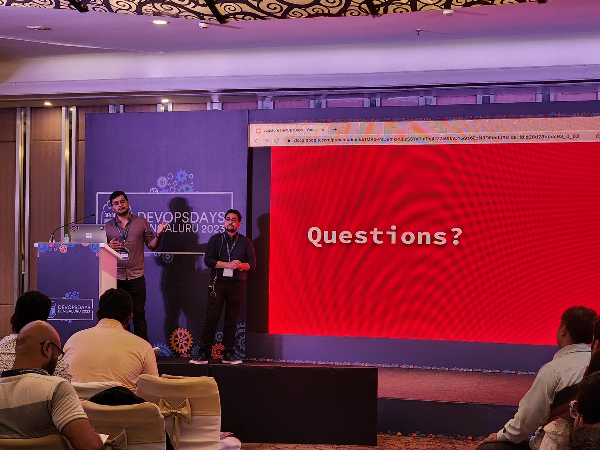 devopsdays_blr's tweet image. Anmol and Palash shared presentation on Zomato&apos;s Story! #DevOpsDaysBLR