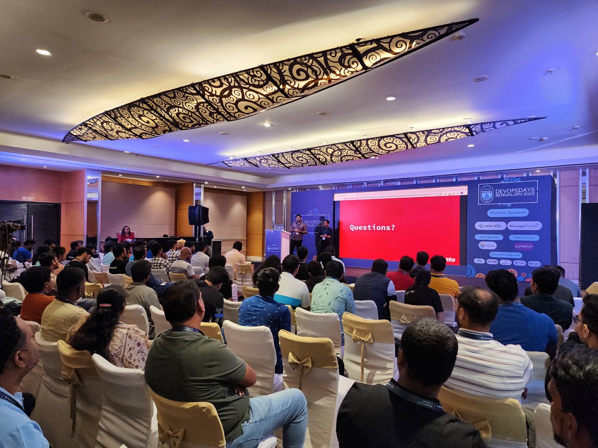 devopsdays_blr's tweet image. Anmol and Palash shared presentation on Zomato&apos;s Story! #DevOpsDaysBLR