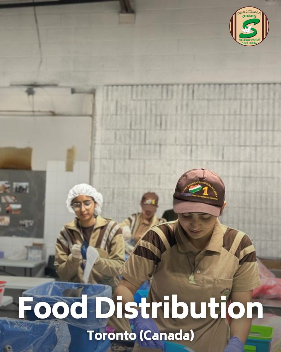 GreenSwelfares's tweet photo. In challenging times, kindness stands stronger! Under the guidance of Saint Dr. @Gurmeetramrahim Singh Ji Insan, Shah Satnam Ji Green 'S' Welfare force Wing volunteers from🇨🇦Toronto collaborated with Global Medics Canada to assemble 5,744 food boxes. These aren't just meals; they're lifelines of hope and care for those hit by natural disasters. Together, we can make a real difference! #FoodBank #DisasterManagement #DeraSachaSauda