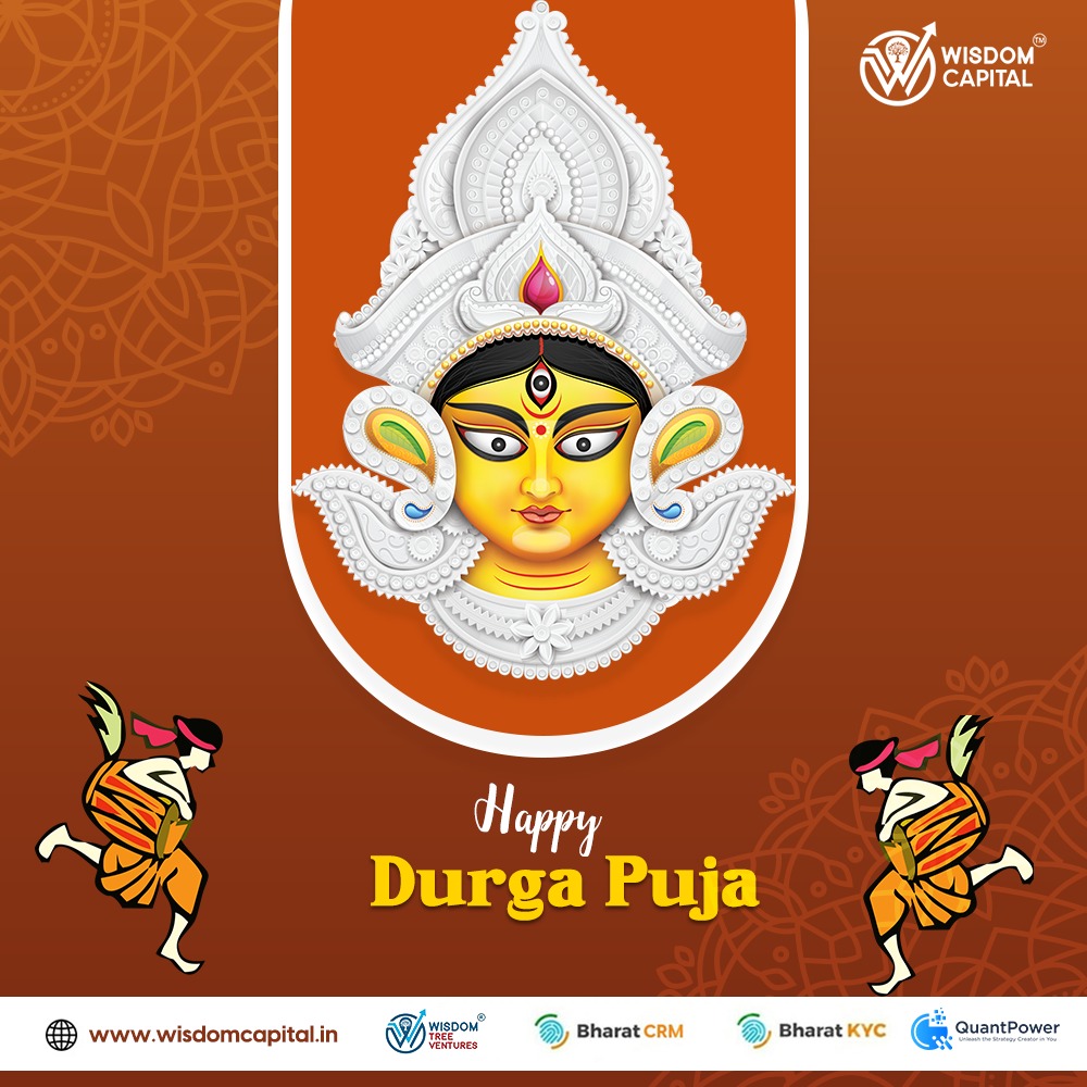 Happy Durga Puja! May the blessings of Goddess Durga fill your life with joy, prosperity, and success. Wishing you a festive season filled with happiness and love.