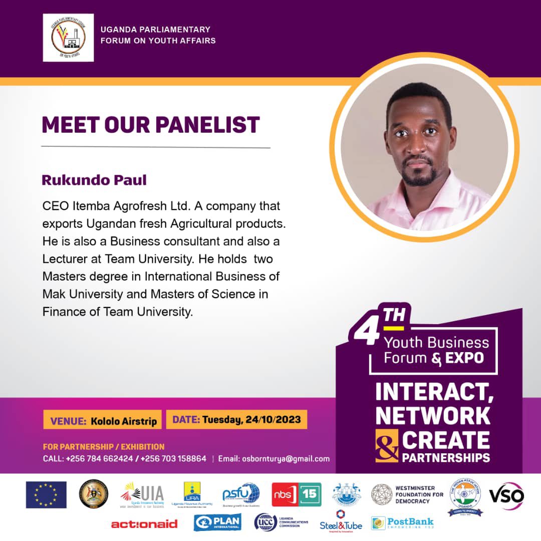 Rukundo Paul (@paulrwabihurwa) on Twitter photo Tuesday, 24th Oct 2023!
Kololo Airstrip. I will join senior citizens for the 4th #YouthBusinessForumUg organised by <a href="/UpfyaOrg/">upfya org</a> to share experiences in the export market for Agric products! <a href="/EUinUG/">EU in Uganda</a> <a href="/JanSadek/">Jan Sadek</a> <a href="/ugandainvest/">Uganda Investment Authority</a> <a href="/nbstv/">NBS Television</a> <a href="/URAuganda/">Uganda Revenue Authority</a> <a href="/Rwakakamba/">Rwakakamba Morrison</a> <a href="/mofpedU/">Ministry of Finance</a> <a href="/KagutaMuseveni/">Yoweri K Museveni</a> Tuesday, 24th Oct 2023!
Kololo Airstrip. I will join senior citizens for the 4th #YouthBusinessForumUg organised by <a href="/UpfyaOrg/">upfya org</a> to share experiences in the export market for Agric products! <a href="/EUinUG/">EU in Uganda</a> <a href="/JanSadek/">Jan Sadek</a> <a href="/ugandainvest/">Uganda Investment Authority</a> <a href="/nbstv/">NBS Television</a> <a href="/URAuganda/">Uganda Revenue Authority</a> <a href="/Rwakakamba/">Rwakakamba Morrison</a> <a href="/mofpedU/">Ministry of Finance</a> <a href="/KagutaMuseveni/">Yoweri K Museveni</a>