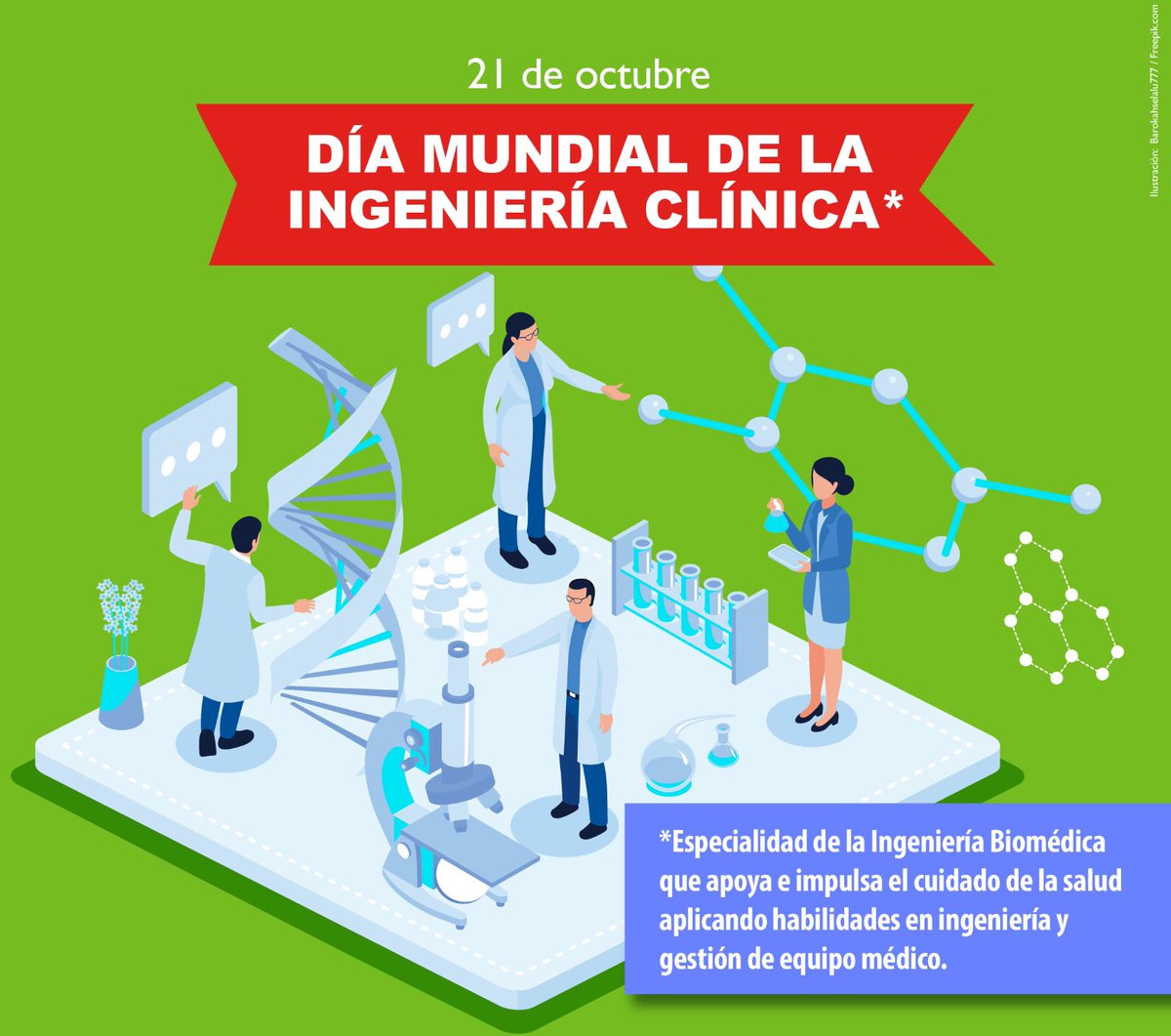 NoInvisibles's tweet photo. Es #DíaMundialDeLaIngenieríaClínica #GlobalCEDay
Fecha impulsada por el Congreso Internacional de Ingeniería Clínica y Gestión de Tecnología de la Salud #ICEHTMC, para reconocer la labor de los técnicos y los ingenieros clínicos en la mejora de la salud de las personas.👏👏 https://t.co/5f69gkGaA3