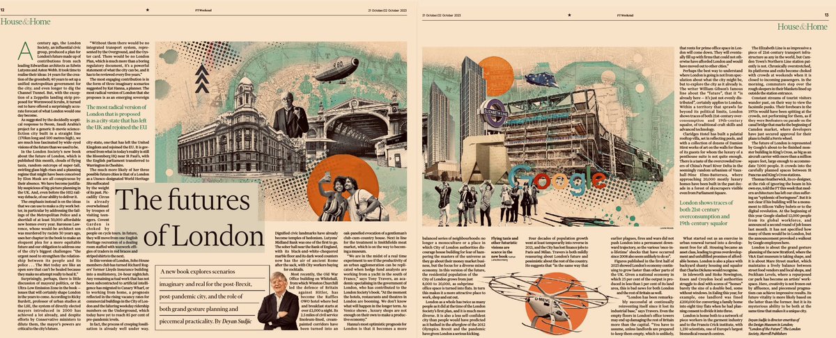 Mike Day (@walkplace) on Twitter photo Financial Times | Deyan Sudjic In the London Society’s new book about the future of London, which is published this month, clouds of flying taxis, random outcrops of super-tall, swirling glass high-rises and a planning regime that might have been conceived by Elon Musk Financial Times | Deyan Sudjic In the London Society’s new book about the future of London, which is published this month, clouds of flying taxis, random outcrops of super-tall, swirling glass high-rises and a planning regime that might have been conceived by Elon Musk