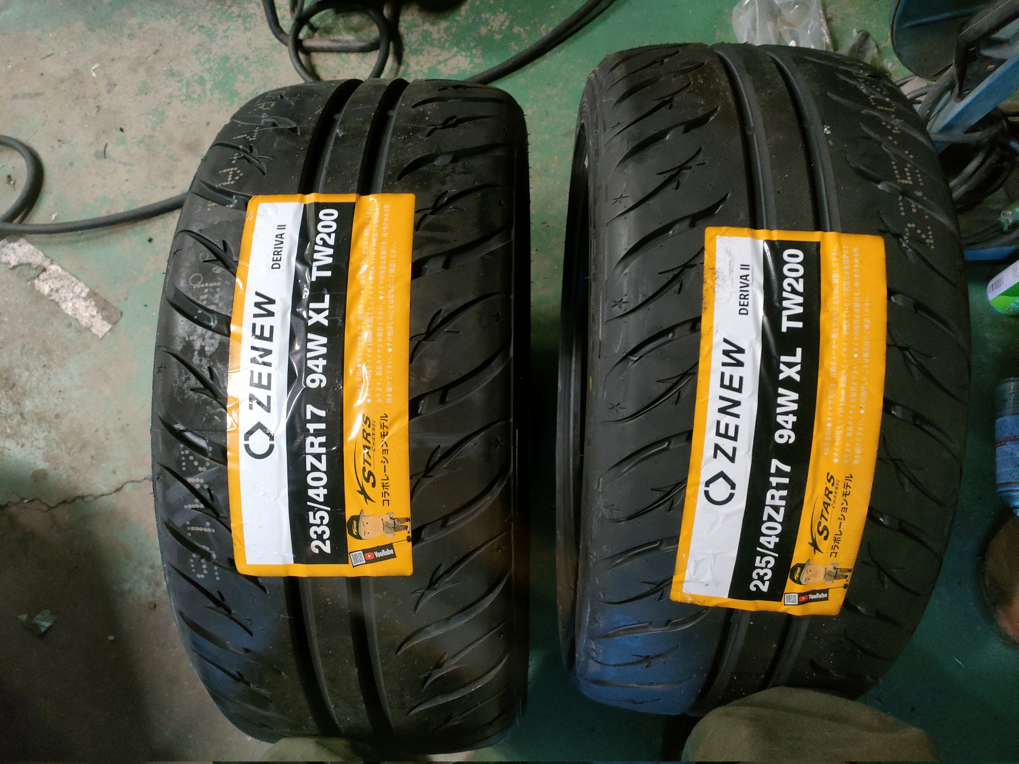 送料込　ZENEW 235/40R17 DERIVAⅡ TW200 ゼニュー 送料込 ZENEW 235/40R17 DERIVAⅡ TW200 ゼニュー ZENEW_JAPAN