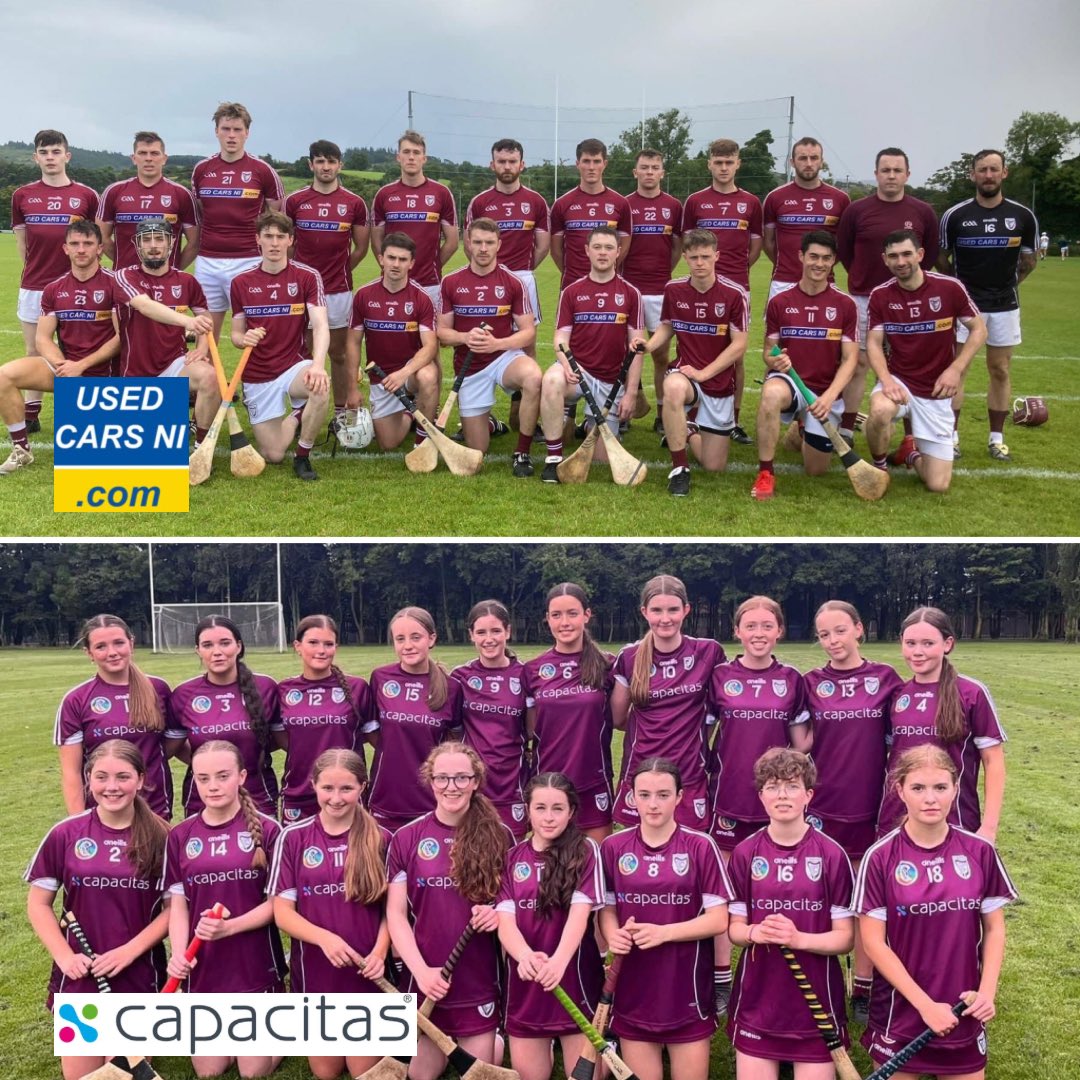 📣 FINAL DAY!

U16 Camogs, Shield Final Vs Liatroim at 2pm in Portaferry!

Senior hurlers Intermediate Final Vs Carryduff in Páirc Esler at 5.30pm! 

Very best of luck to both teams!  

Used Cars NI🤝
Capacitas 🤝