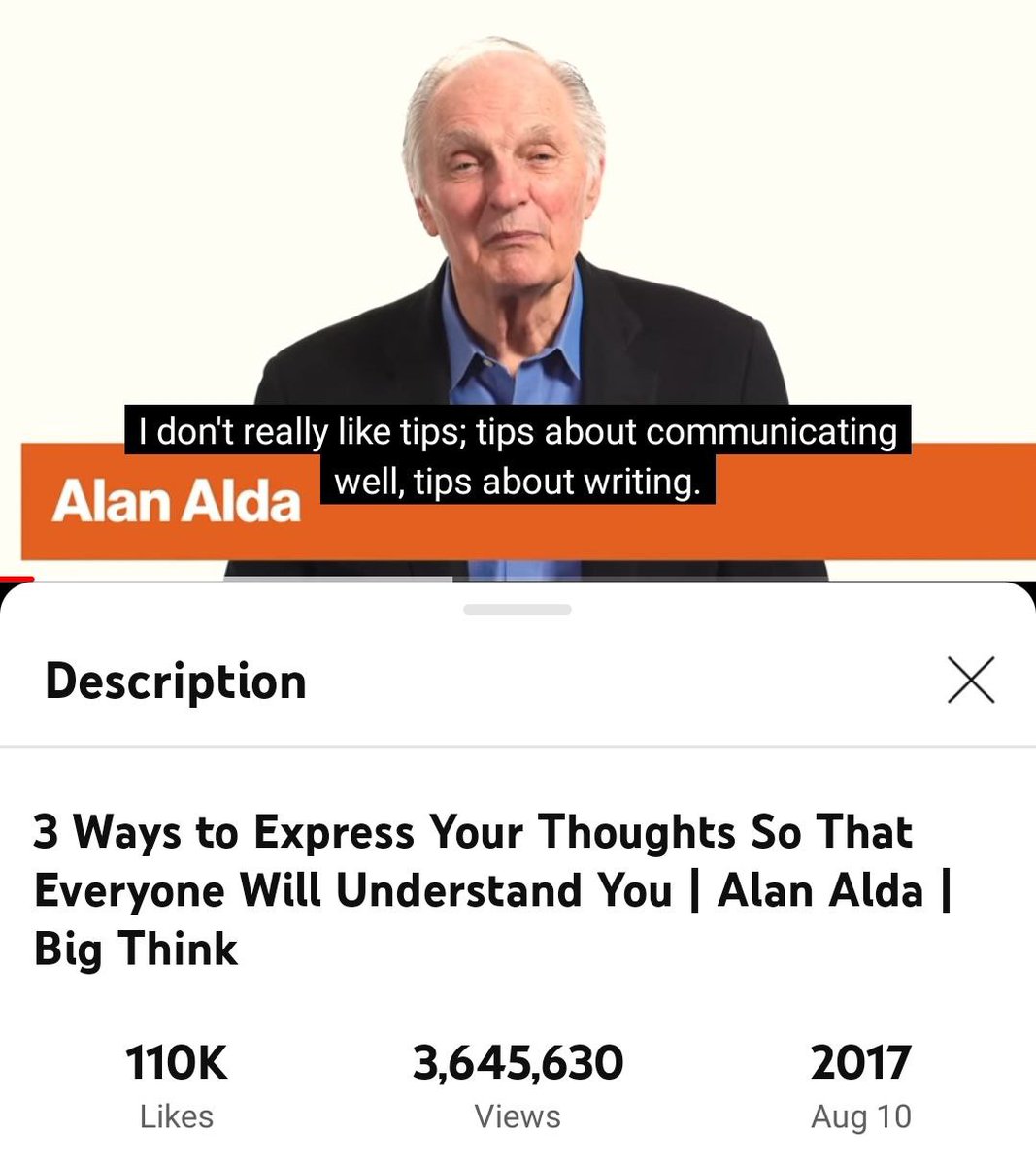 vicarioreinaldo's tweet photo. Mau presentasi lo sukses dengan minim effort?

Coba tonton video ini

Expert di bidang public speaking, Alan Alda nge share "The 3 Rules of 3"

Bukan hack, tapi ini pro tips yang simple banget untuk berkomunikasi yang efektif dan jadi berkesan di mata audience 👇 https://t.co/pkJ65TgqvN
