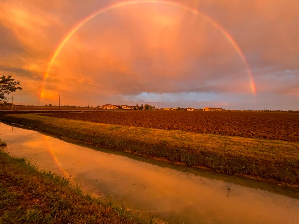 MicRezza's tweet image. #tramonto #arcobaleno