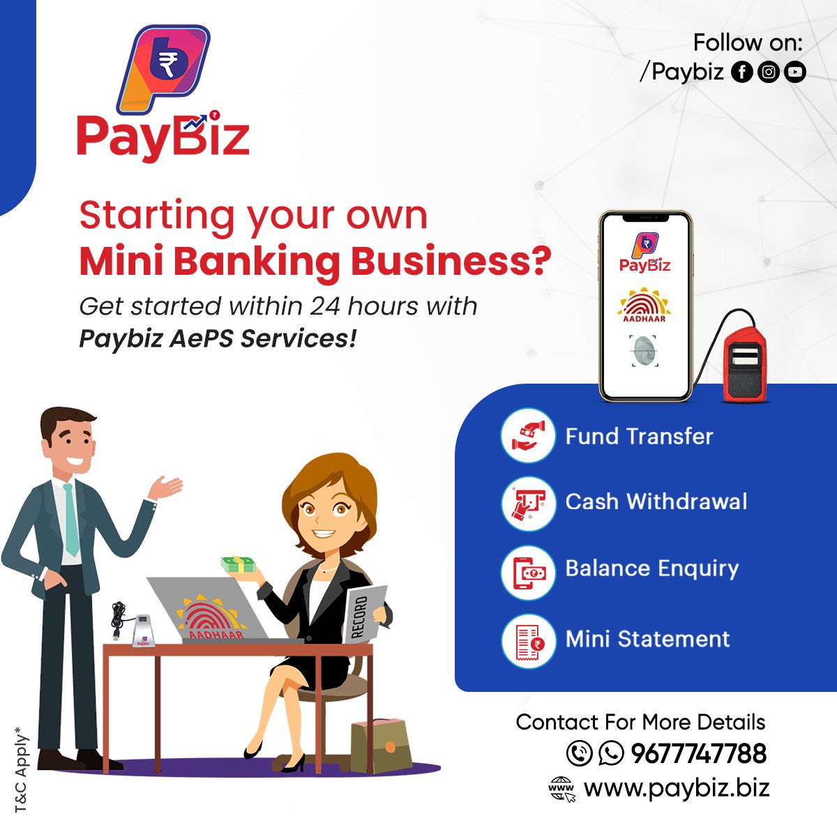 PayBiz152575's tweet image. Starting your own Mini Banking Business
Get Started within24hours with
Paybiz Aeps Services

Connect Now : 9677747788
paybiz.biz

#aeps #aepsservice #aadhaarpay #business #fintech #paybiz #paybiztechnologies #banking #payout #AEPS