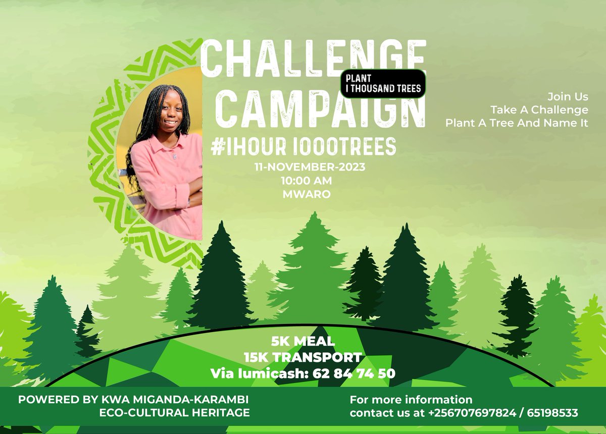Real_Jocelin's tweet photo. Har'#Abatwip batazi gahunda ya #1kTrees?
Mwaro niyo destination, abandi batanguye gutanga information....wewe urindiriye iki?😂 https://t.co/S6Y1ZO0Rlp