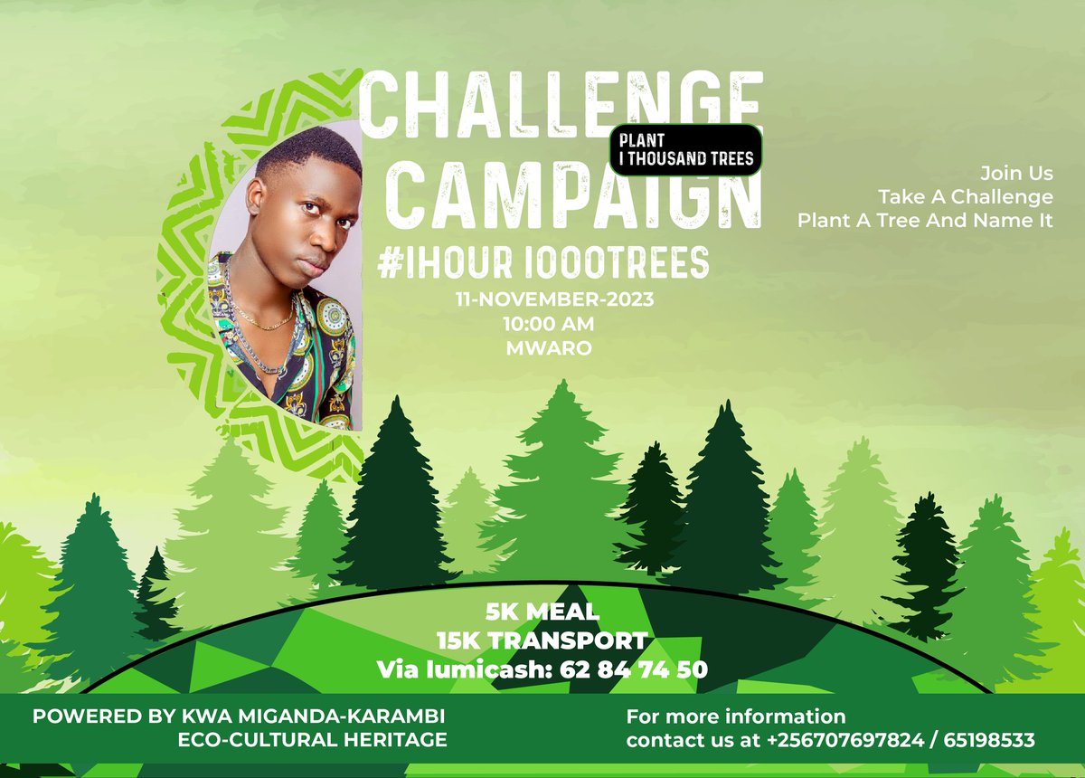 Real_Jocelin's tweet photo. Har'#Abatwip batazi gahunda ya #1kTrees?
Mwaro niyo destination, abandi batanguye gutanga information....wewe urindiriye iki?😂 https://t.co/S6Y1ZO0Rlp