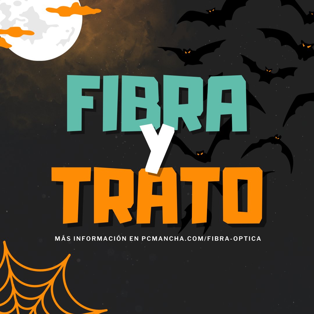 pcmancha_com's tweet image. 🎃 Este #Halloween, ¿hacemos fibra y trato?

Velocidad endiablada 👺: ultrarrápidas para streaming y juegos.
Conexión inquebrantable 📶: olvídate de interrupciones.
Seguridad monstruosa 🛡️: protección robusta para tus datos.

No más trucos, ¡elige nuestro trato!

#PCMancha